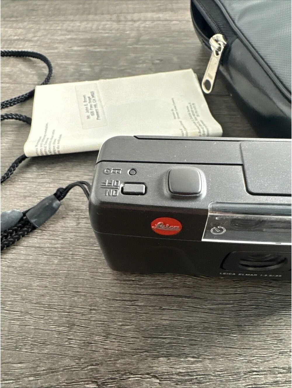 Leica Mini Camera - Leica Elmar lens 1:3 5/35 With Soft Case - Tested And Works